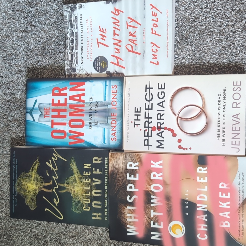 Thriller Book Bundle - Verity, Perfect Marriage, Hunting Party, etc. - Picture 1 of 1